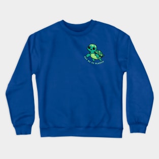 Sea Turtle Say No to Plastic Crewneck Sweatshirt